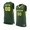Custom Baylor Bear Basketball Jersey College Name and Number Green