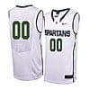 Custom Michigan State Spartans Jersey College Basketball Name and Number Elite Road White