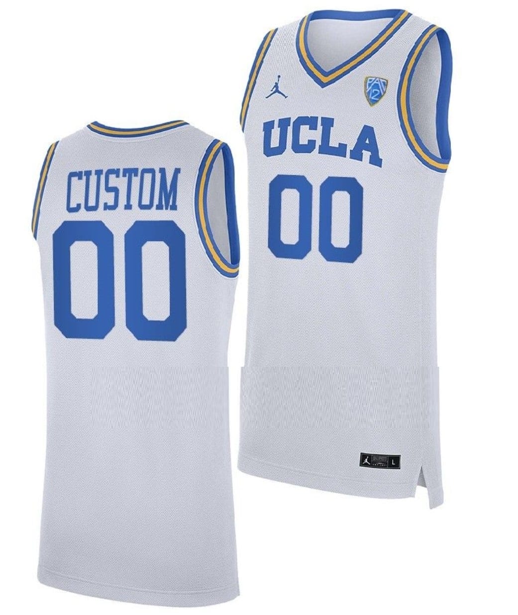 Custom UCLA Bruins Jersey Name and Number College Basketball White