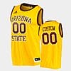 Custom Arizona State Sun Devils Jersey Name and Number College Basketball Gold