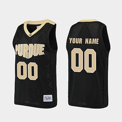 Custom Purdue Boilermakers Jersey Name and Number College Basketball Black