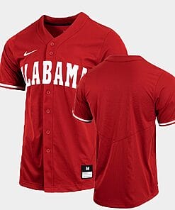 Custom Alabama Jersey Baseball Name and Number NCAA College Crimson