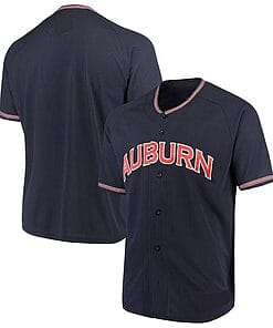 Custom Auburn Tigers Jersey Baseball Name and Number College Navy
