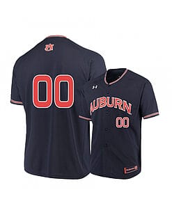 Custom Auburn Tigers Jersey Baseball Name and Number College Under Armour Navy