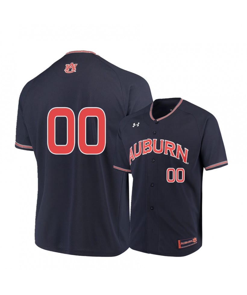 Custom Auburn Tigers Jersey Baseball Name and Number College Under Armour Navy