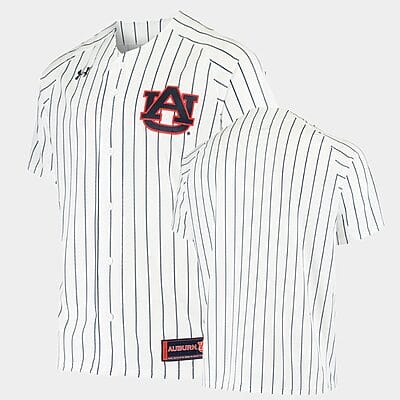 Custom Auburn Tigers Jersey Baseball Name and Number College White Replica