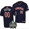Custom Auburn Tigers Jersey Baseball Name and Number NCAA 2022 College World Series Navy