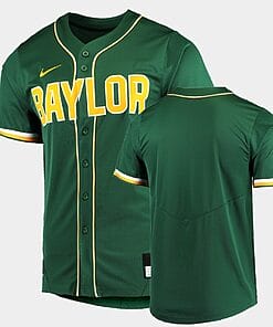 Custom Baylor Bears Baseball Jersey Name And Number College Green