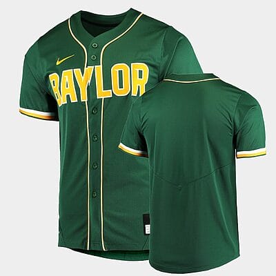Custom Baylor Bears Baseball Jersey Name And Number College Green