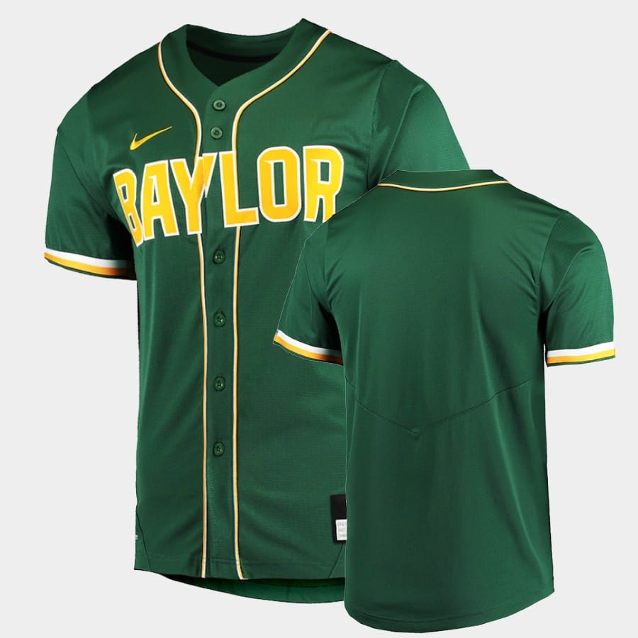 Custom Baylor Bears Baseball Jersey Name And Number College Green
