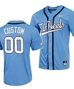 Custom North Carolina Jersey Tar Heels Name and Number NCAA College Blue