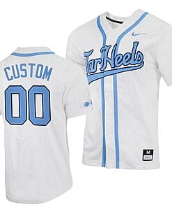 Custom North Carolina Jersey Tar Heels Name and Number NCAA College White