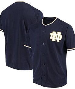 Custom Notre Dame Baseball Jersey Name And Number Fighting Irish College Navy
