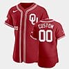 Custom Oklahoma Sooners Baseball Jersey Name And Number College Red Vapor Prime