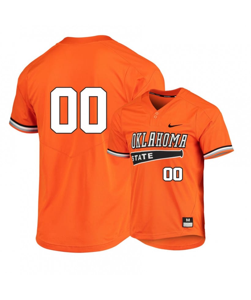 Custom Oklahoma State Baseball Jersey Name And Number Cowboys College Orange Elite