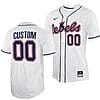 Custom Ole Miss Rebels Baseball Jersey Name and Number NCAA College White