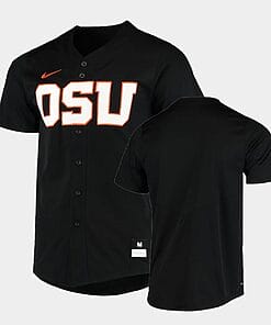 Custom Oregon State Baseball Jersey Name And Number Beavers College Black
