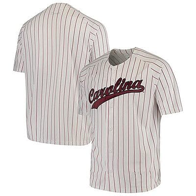 Custom South Carolina Baseball Jersey Name And Number Gamecocks College Pinstripe
