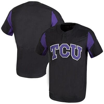 Custom TCU Baseball Jersey Name And Number Horned Frogs College Black