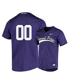 Custom TCU Baseball Jersey Name And Number Horned Frogs College Purple Elite