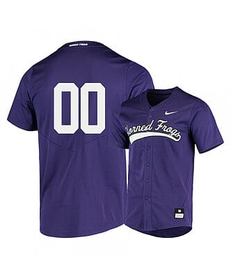 Custom TCU Baseball Jersey Name And Number Horned Frogs College Purple Elite