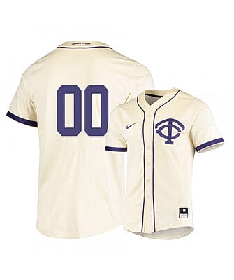 Custom TCU Baseball Jersey Name And Number Horned Frogs College White Elite