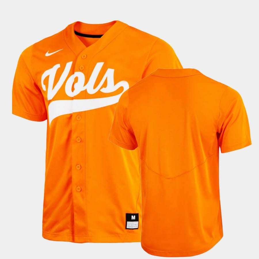 Custom Tennessee Vols Baseball Jersey Name And Number College Orange
