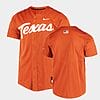 Custom Texas Longhorns Baseball Jersey Name And Number College Orange