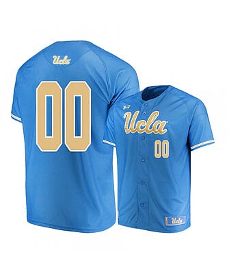 Custom UCLA Bruins Baseball Jersey Name And Number Under Armour College Blue