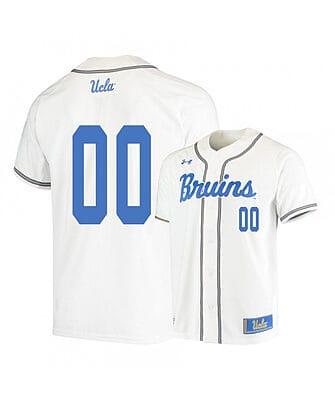 Custom UCLA Bruins Baseball Jersey Name And Number Under Armour College White