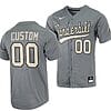 Custom Vanderbilt Commodores Baseball Jersey Name and Number NCAA College Grey