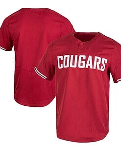 Custom Washington State Cougars Baseball Jersey Name and Number College Red