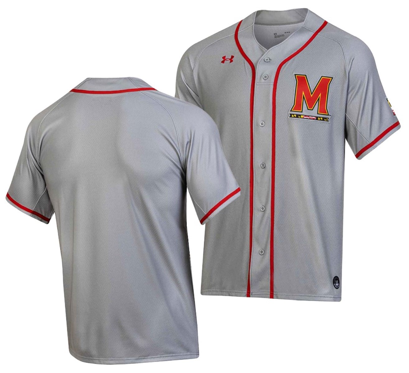 Maryland Terrapins Baseball Jersey NCAA College Team Replica Gray