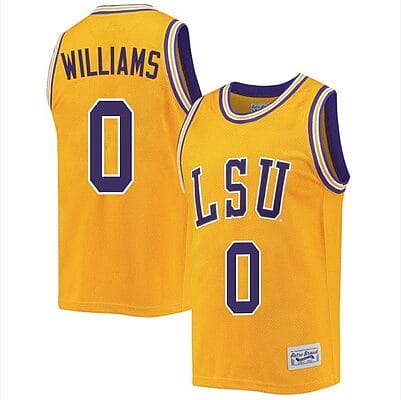 LaDazhia Williams Jersey #0 LSU Tigers Basketball 2023 NCAA College Retro Gold