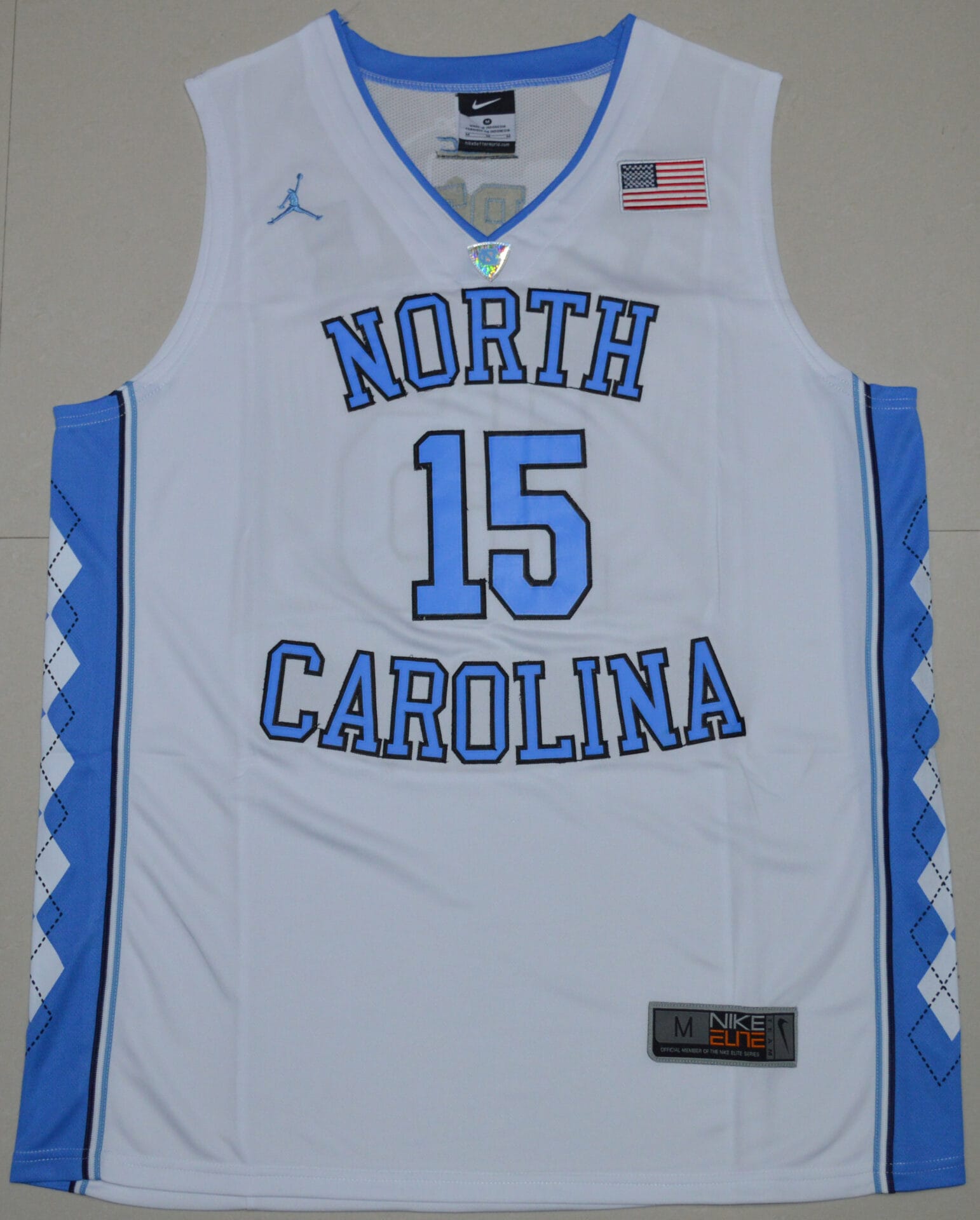 Vince Carter Jersey #15 North Carolina Tar Heels NCAA Basketball White