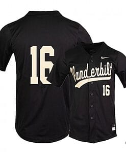 Austin Martin Jersey #16 Vanderbilt Commodores Baseball NCAA College Black Alumni
