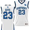 Anthony Davis Jersey #23 Kentucky Wildcats NIL College Basketball Lightweight White