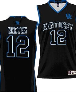 Antonio Reeves Jersey #12 Kentucky Wildcats Basketball Lightweight Black