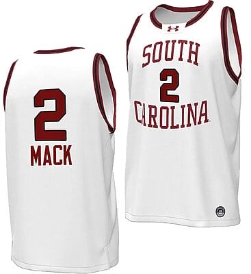 Ashlyn Watkins Jersey #2 South Carolina Gamecocks Basketball Throwback Replica White