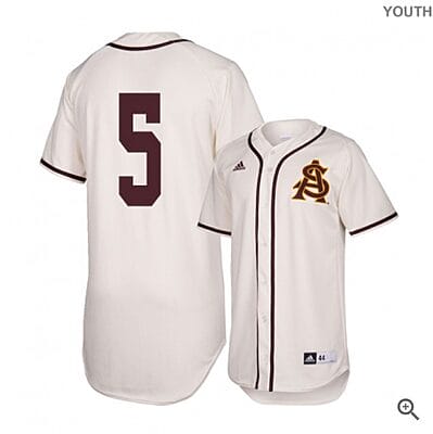 Alika Williams Jersey #5 Arizona State Sun Devils Baseball NCAA College Alumni White