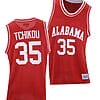 Alex Tchikou Jersey #35 Alabama Crimson Tide College Basketball Red Throwback