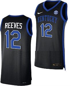 Antonio Reeves Jersey #12 Kentucky Wildcats Replica Basketball Black