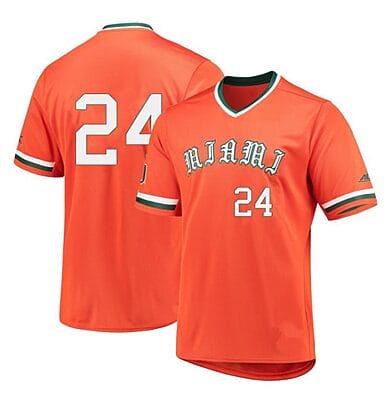 Alejandro Rosario Jersey #24 Miami Hurricanes Baseball NCAA College Orange Alumni