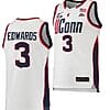Aaliyah Edwards Jersey #3 UConn Huskies College Basketball White Replica