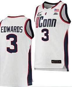 Aaliyah Edwards Jersey #3 UConn Huskies College Basketball White Replica