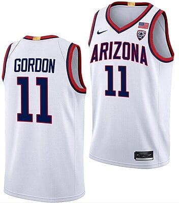 Aaron Gordon Jersey #1 Arizona Wildcats College Basketball Limited White