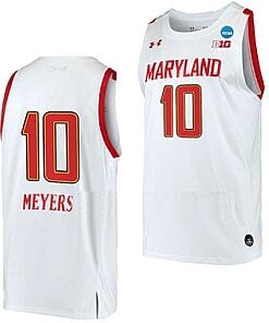 Abby Meyers Jersey Maryland Terrapins College Basketball 2023 NCAA March Madness White #10