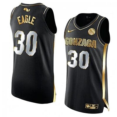 Abe Eagle Jersey #30 Gonzaga Bulldogs College Basketball Black