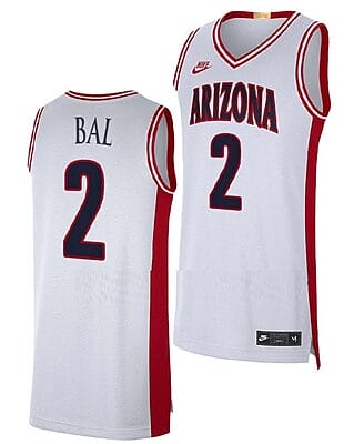 Adama Bal Jersey #2 Arizona Wildcats College Basketball Maui Invitational Champs White
