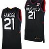 Adama Sanogo Jersey #12 UConn Huskies College Basketball Limited Black
